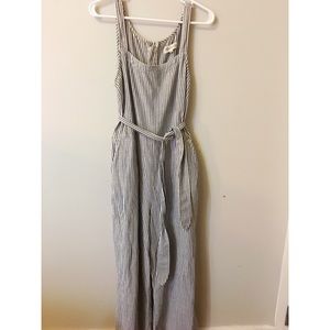 Striped Madewell muralist jumpsuit
